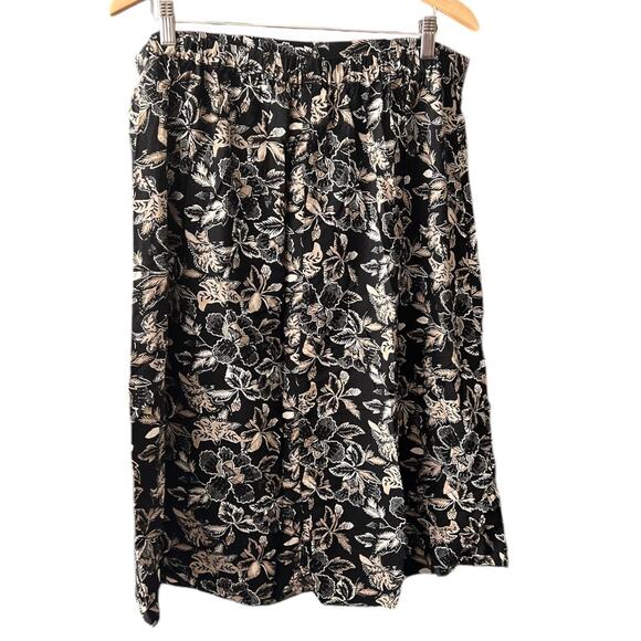 OLD NAVY Elastic Waist Button-Down Midi Skirt Size XL - Picture 2 of 4